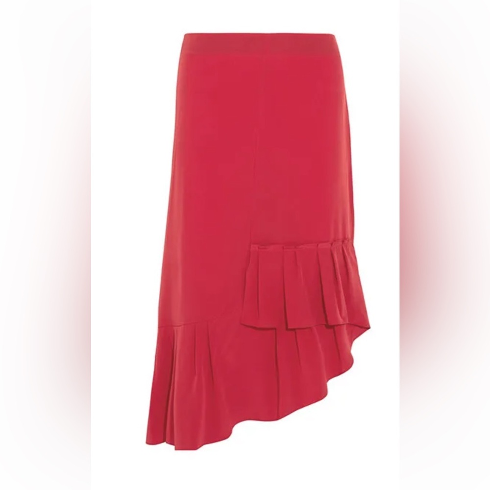 Tibi Silk Ruffled Skirt 2